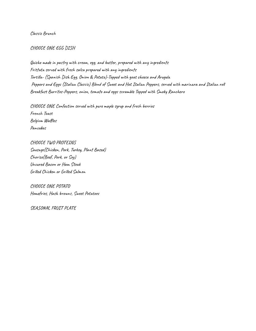 Classic Brunch