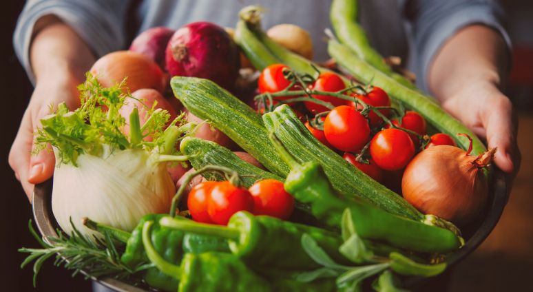 Bowl filled with vegetables
